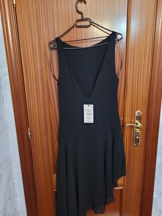 Vestido negro Zara talla única nuevo