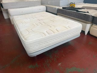 Base retapizada  3D + Colchón Flex Visco 135x190