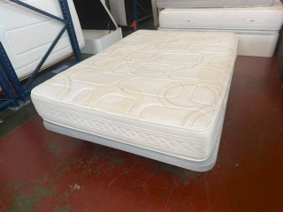 Base retapizada  3D + Colchón Flex Visco 135x190