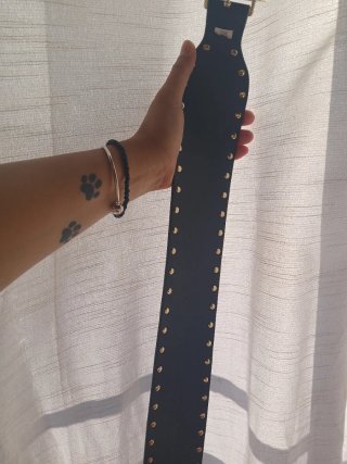 Cintura Guess Donna Nera con Borchie Oro