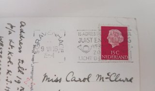 Postal Holanda La Haya Hofvijver 1954