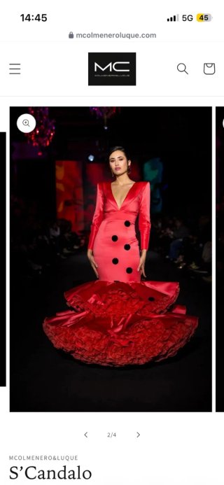 Traje Flamenca Diseño Exclusivo Nuevo