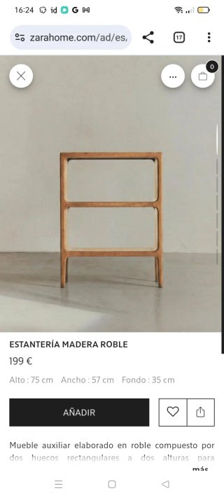 Mueble Zara Home madera maciza