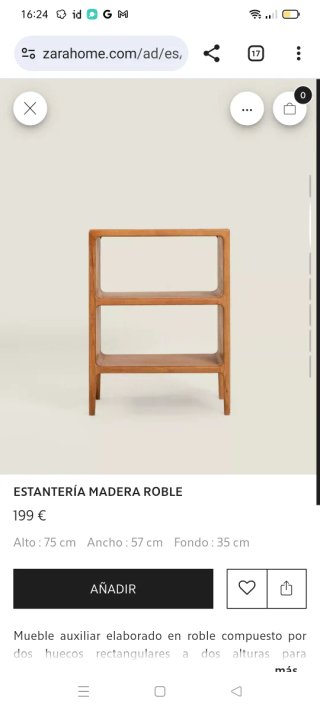 Mueble Zara Home madera maciza