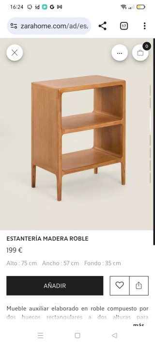 Mueble Zara Home madera maciza