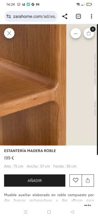 Mueble Zara Home madera maciza