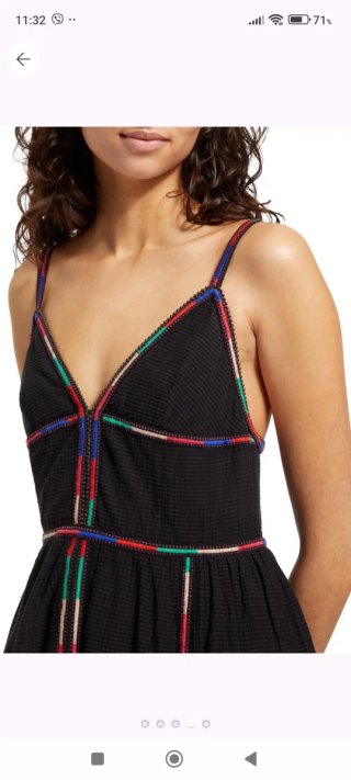 Vestido Scotch Soda Negro Multicolor