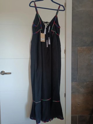 Vestido Scotch Soda Negro Multicolor