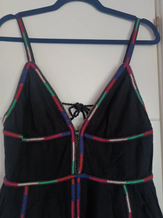 Vestido Scotch Soda Negro Multicolor