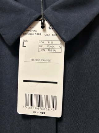 Blusón largo Mango satinado Talla L
