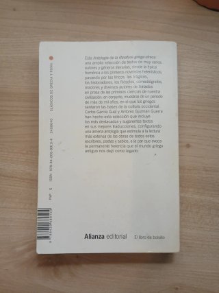 Antología de la literatura griega : siglos VIII...