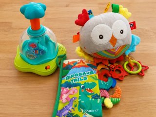 Lote Juguetes Bebé: bugo, Libro y carrusel