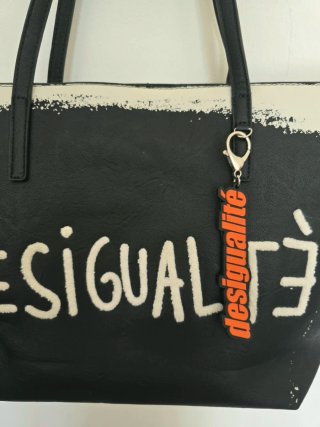 Borsa tote Desigual nera e bianca
