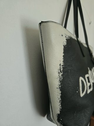 Borsa tote Desigual nera e bianca