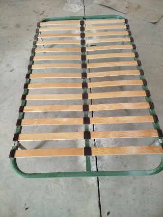 somier metálico con láminas de madera 105*180