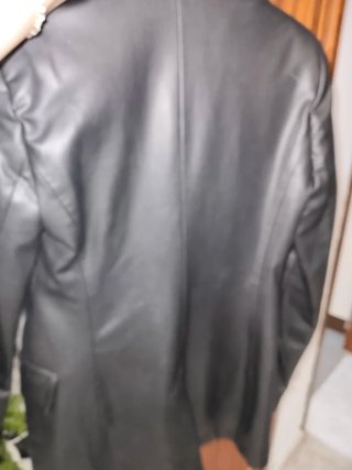 Chaqueta Zara Cuero Negra
