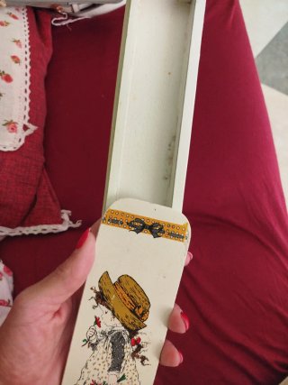 Portamatite da collezione anni '70 stile shabby ch