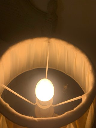 Pantalla lámpara plisada granate 25 cms.