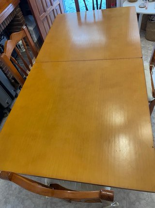 Conjunto mesa comedor plegable 4 sillas