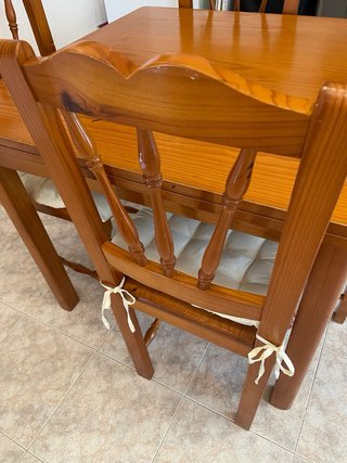 Conjunto mesa comedor plegable 4 sillas