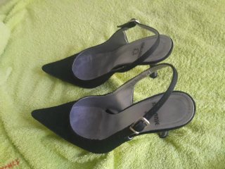 Zapatos de vestir negros slingback