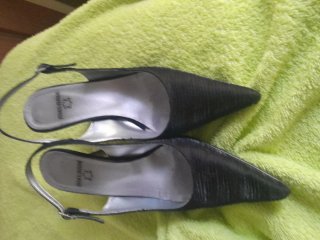 Zapatos de vestir negros slingback
