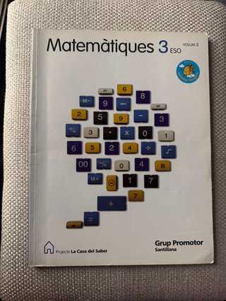 Libros matemàtiques 3ESO