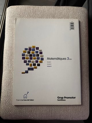 Libros matemàtiques 3ESO