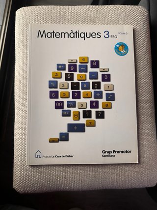 Libros matemàtiques 3ESO
