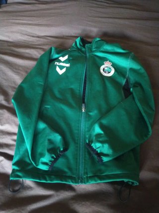 Chaqueta Racing Santander Hummel Verde