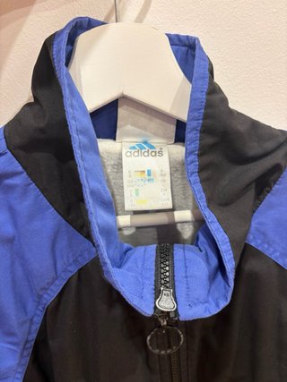 Chaqueta Adidas Retro Vintage Negra y Azul