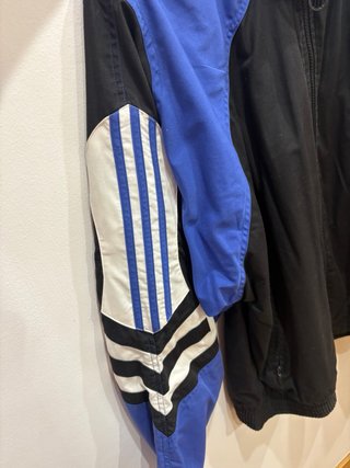 Chaqueta Adidas Retro Vintage Negra y Azul