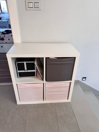 Mueble tocador blanca Ikea y organizador