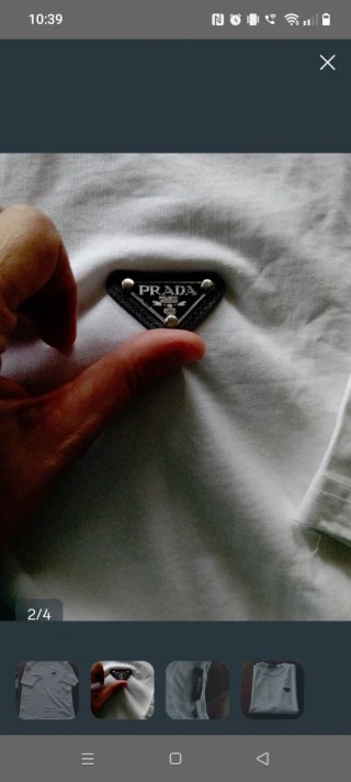 T-shirt Prada bianca taglia M