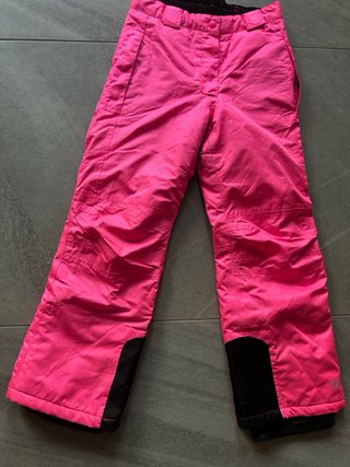 Pantalones de esquí rosas para niña