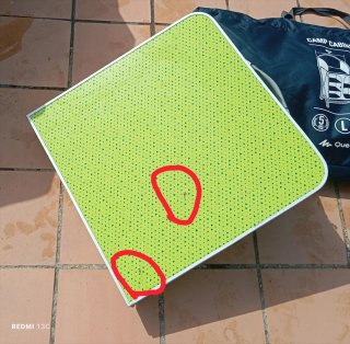 Mesa de camping Quechua plegable