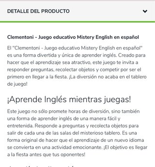 Juego de mesa Clementoni Mystery English