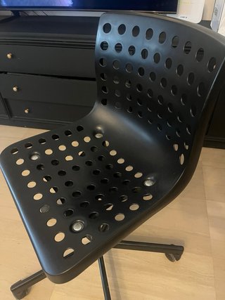 Silla de oficina Ikea negra