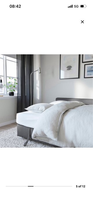 Sofá Cama IKEA FRIHETEN Gris Chaise Longue Arcón
