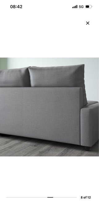 Sofá Cama IKEA FRIHETEN Gris Chaise Longue Arcón