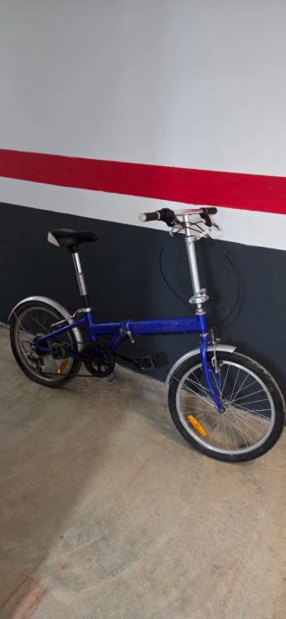 Bicicleta Plegable Azul
