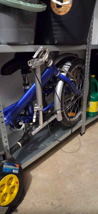 Bicicleta Plegable Azul