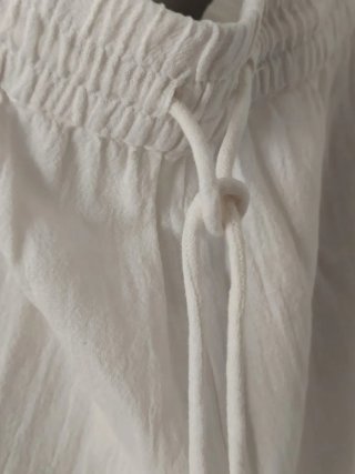 Blusa Zara Blanca Talla L pantalón L usado un día