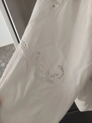 Blusa Zara Blanca Talla L pantalón L usado un día