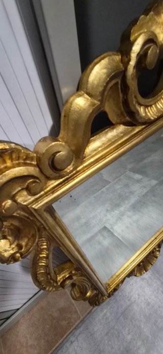 Espejo Antiguo Dorado