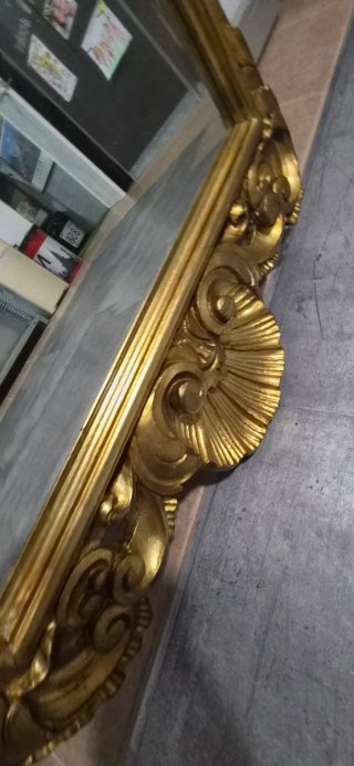 Espejo Antiguo Dorado