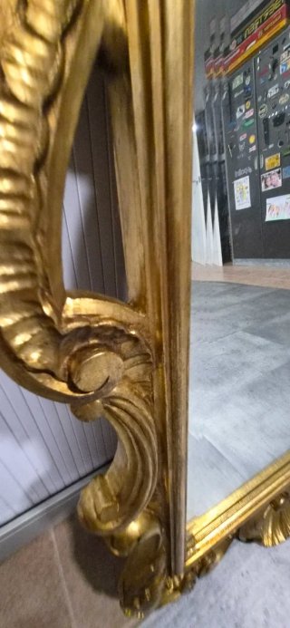 Espejo Antiguo Dorado
