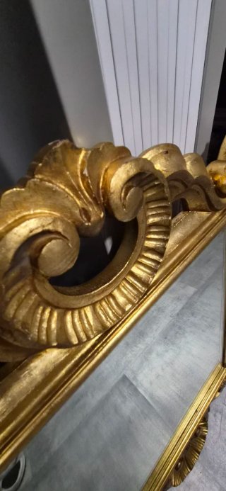 Espejo Antiguo Dorado