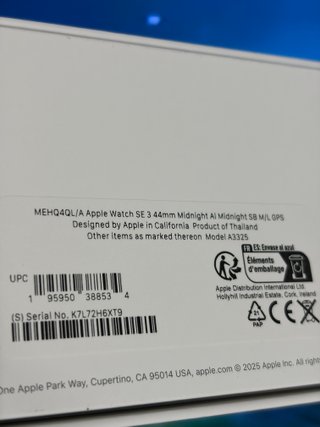 Apple Watch SE de 3 gen. - GPS - Space Black