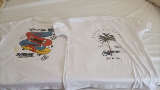 Pack 2 Camisetas Blancas Shein 12 años